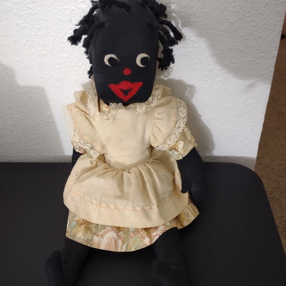 Antique/Vintage Handmade Black Americana Rag Doll